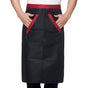 2pcs Chef Waist Apron Soft Moisture Absorbent Breathable Polyester Men's Half Apron with Pockets for Hotel V1294-YM3117220240011-0421