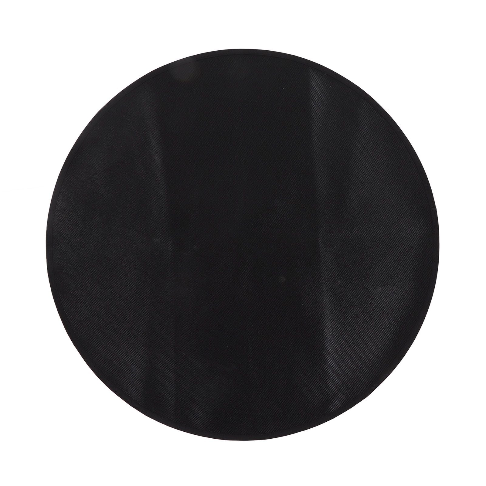 Grill Mat Fireproof High Temperature Resistance Washable Reusable Round BBQ Mat Black 24in / 60cm Dia V1294-YM3117220240711-0421