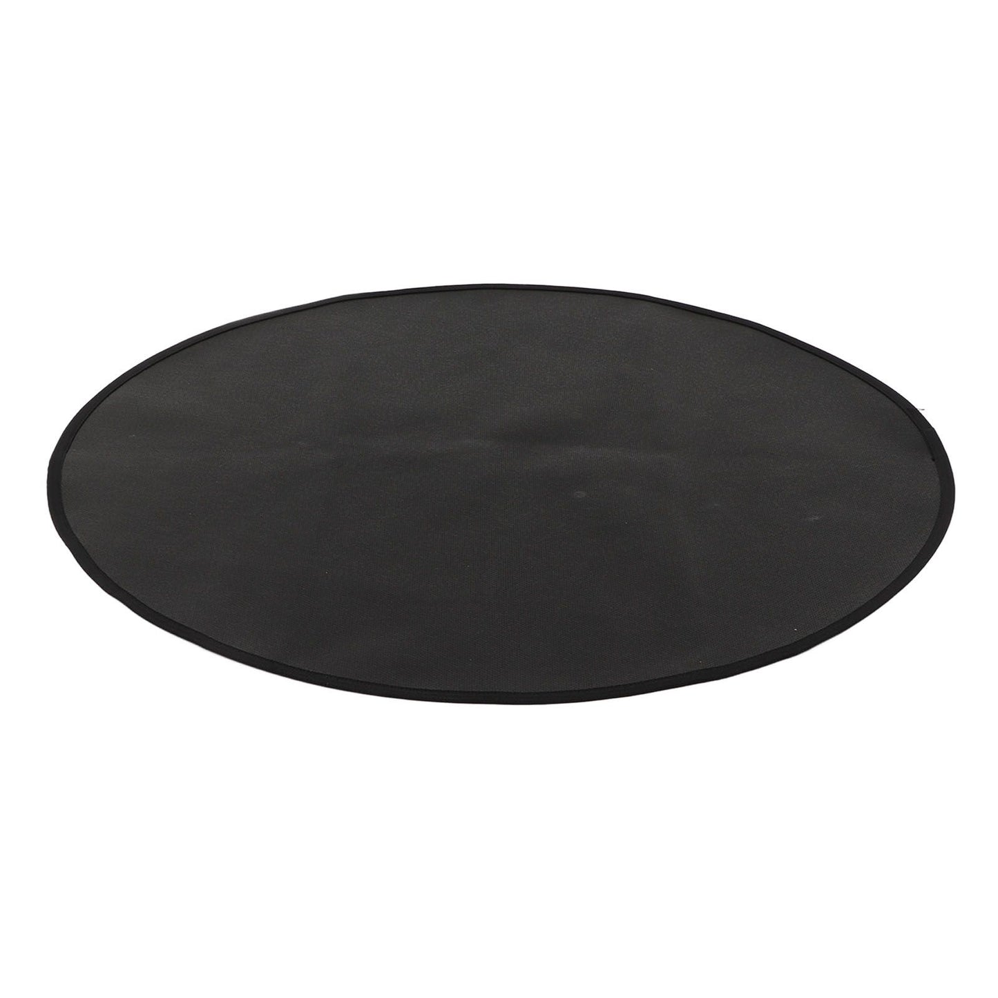 Grill Mat Fireproof High Temperature Resistance Washable Reusable Round BBQ Mat Black 24in / 60cm Dia V1294-YM3117220240711-0421