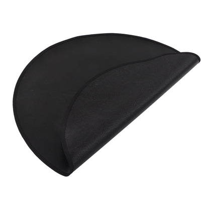 Grill Mat Fireproof High Temperature Resistance Washable Reusable Round BBQ Mat Black 32in / 82cm Dia V1294-YM3117220240712-0421