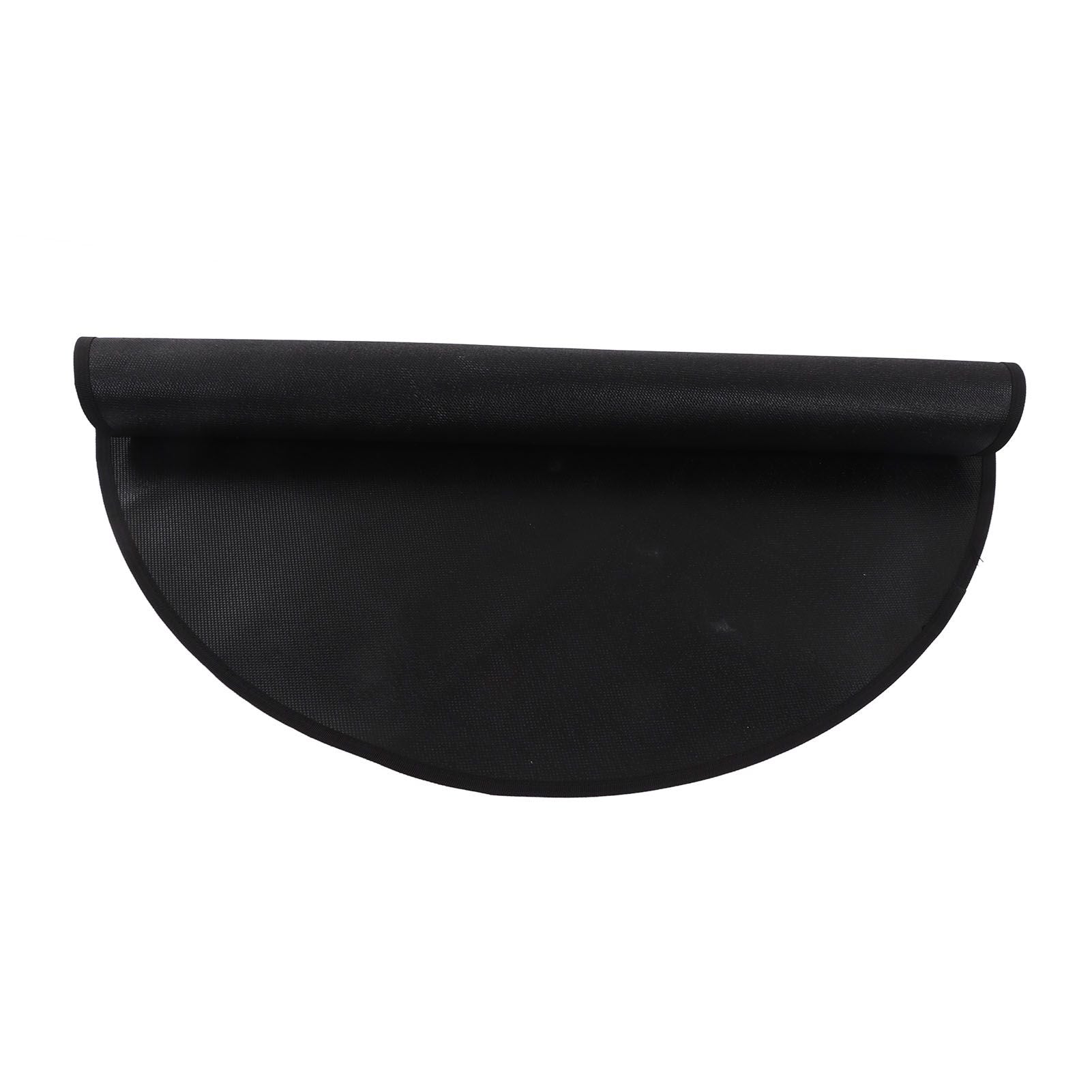 Grill Mat Fireproof High Temperature Resistance Washable Reusable Round BBQ Mat Black 32in / 82cm Dia V1294-YM3117220240712-0421