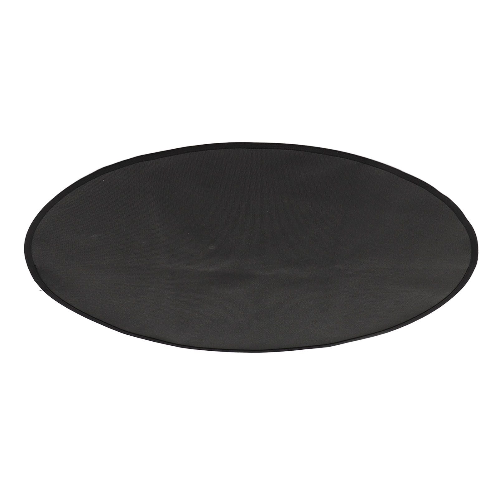 Grill Mat Fireproof High Temperature Resistance Washable Reusable Round BBQ Mat Black 32in / 82cm Dia V1294-YM3117220240712-0421