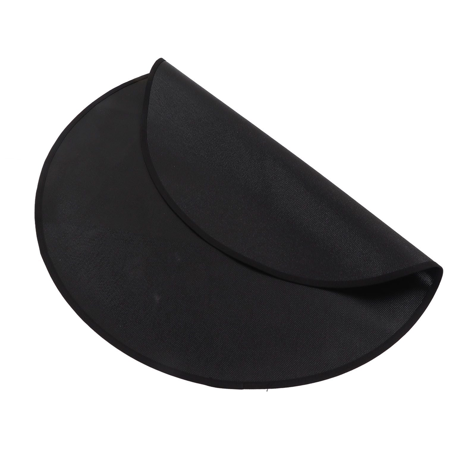 Grill Mat Fireproof High Temperature Resistance Washable Reusable Round BBQ Mat Black 36in / 92cm Dia V1294-YM3117220240713-0421