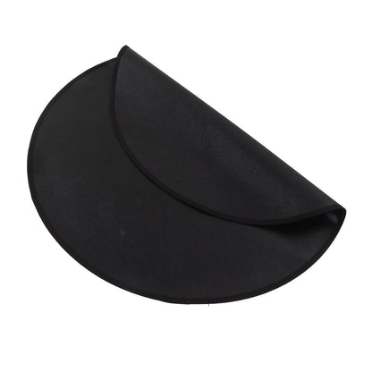 Grill Mat Fireproof High Temperature Resistance Washable Reusable Round BBQ Mat Black 36in / 92cm Dia V1294-YM3117220240713-0421
