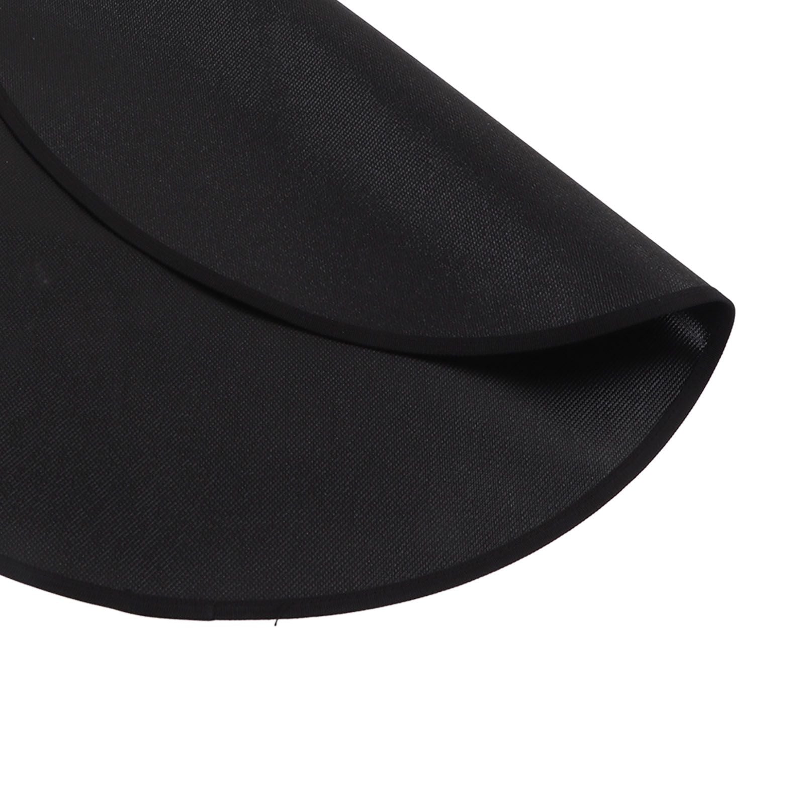 Grill Mat Fireproof High Temperature Resistance Washable Reusable Round BBQ Mat Black 36in / 92cm Dia V1294-YM3117220240713-0421