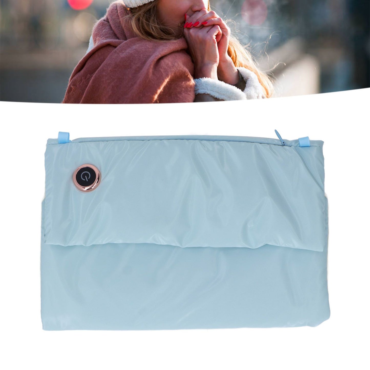Office Hand Electric Heated Warming Bag USB Lightweight Portable Fashionable Home Heating Hand Muff Blue V1294-YM3117220241013-0421