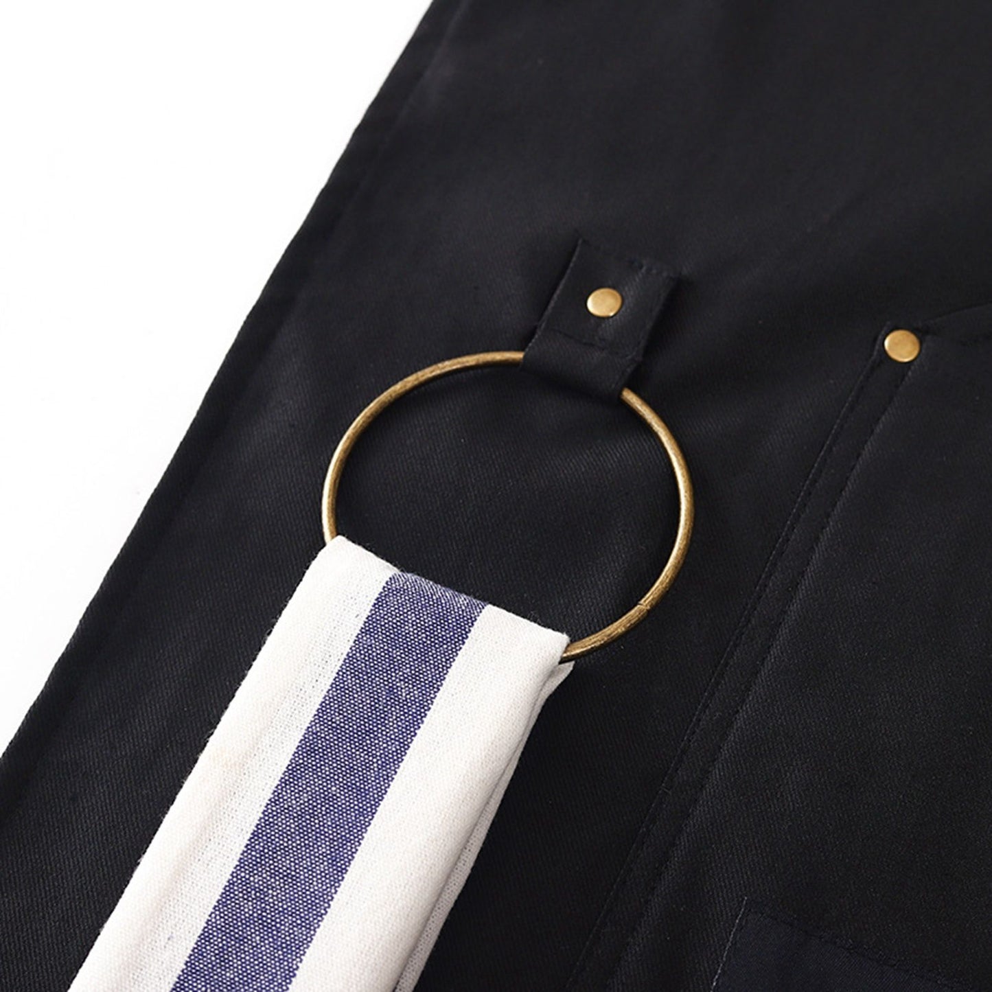 Barbecue Apron Adjustable Waterproof Work Tool Apron with Multiple Pockets Kitchen Apron V1294-YM3117220241911-0421