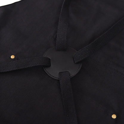 Barbecue Apron Adjustable Waterproof Work Tool Apron with Multiple Pockets Kitchen Apron V1294-YM3117220241911-0421