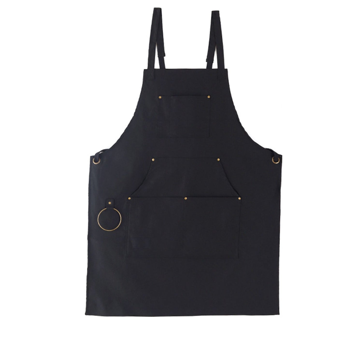 Barbecue Apron Adjustable Waterproof Work Tool Apron with Multiple Pockets Kitchen Apron V1294-YM3117220241911-0421