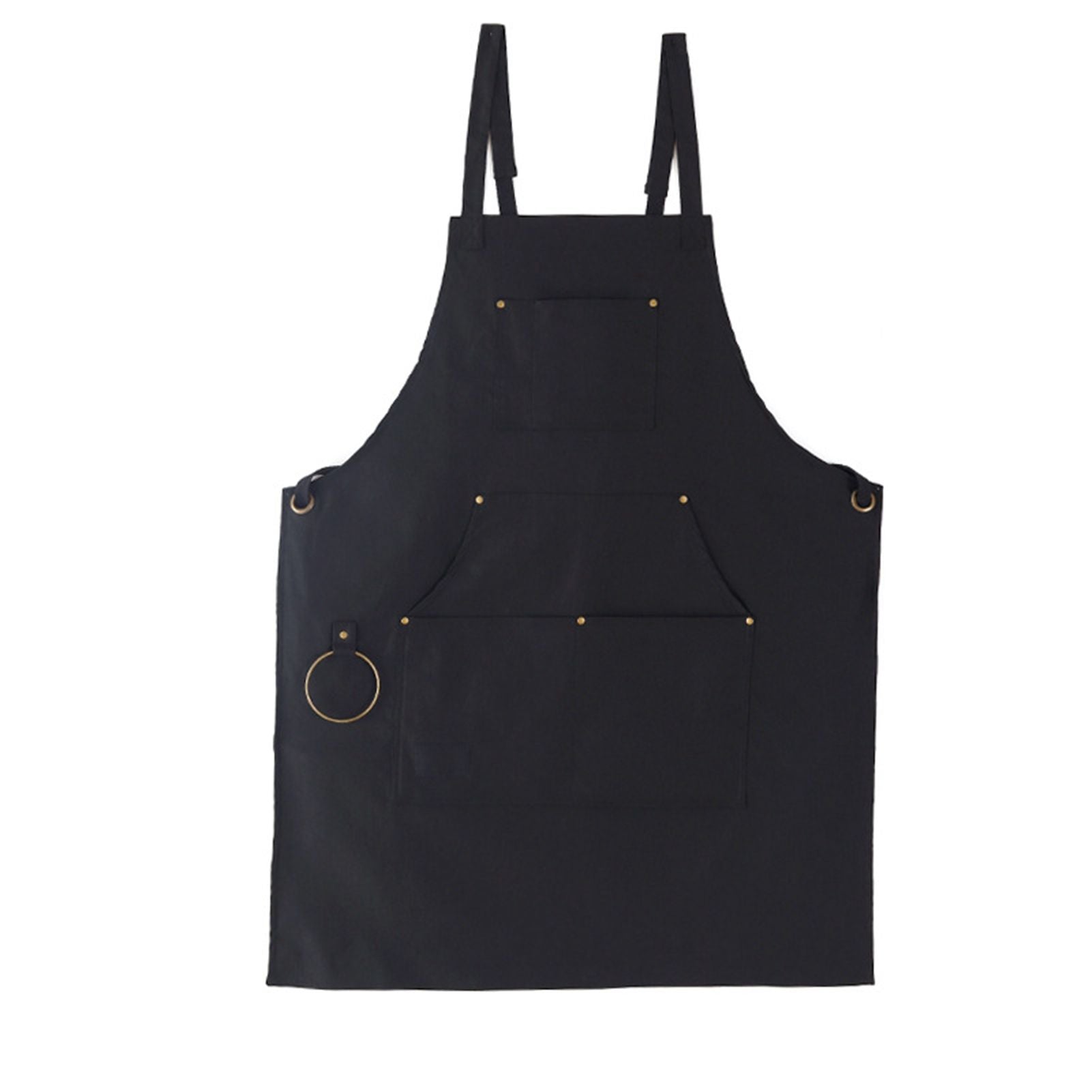 Barbecue Apron Adjustable Waterproof Work Tool Apron with Multiple Pockets Kitchen Apron V1294-YM3117220241911-0421