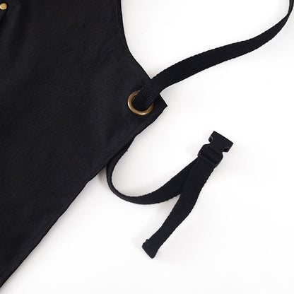 Barbecue Apron Adjustable Waterproof Work Tool Apron with Multiple Pockets Kitchen Apron V1294-YM3117220241911-0421