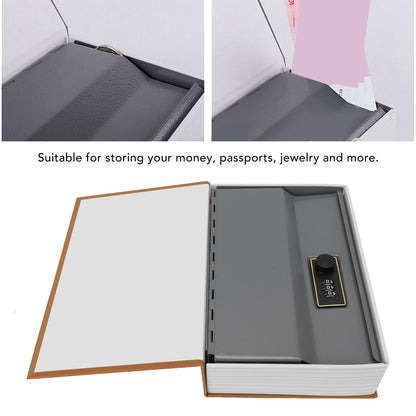 Diversion Book Safe Large Size Dictionary Style Stainless Steel Book Safe Combination Lock for Coins Card V1294-YM3117220242912-0421