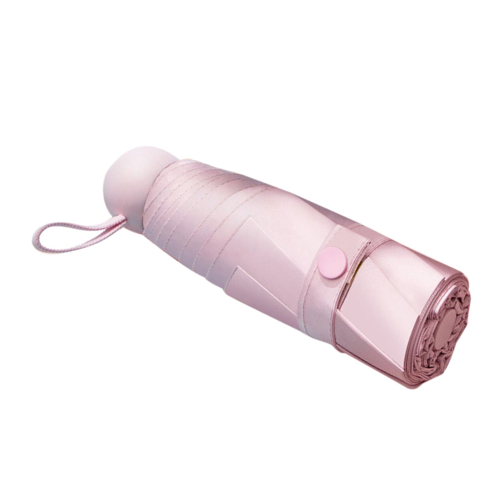Capsule Umbrella Mini Pocket UV Resistant 2 Use 5 Section 8 Edged Outdoor Accessories Pink V1294-YM3117220243711-0421