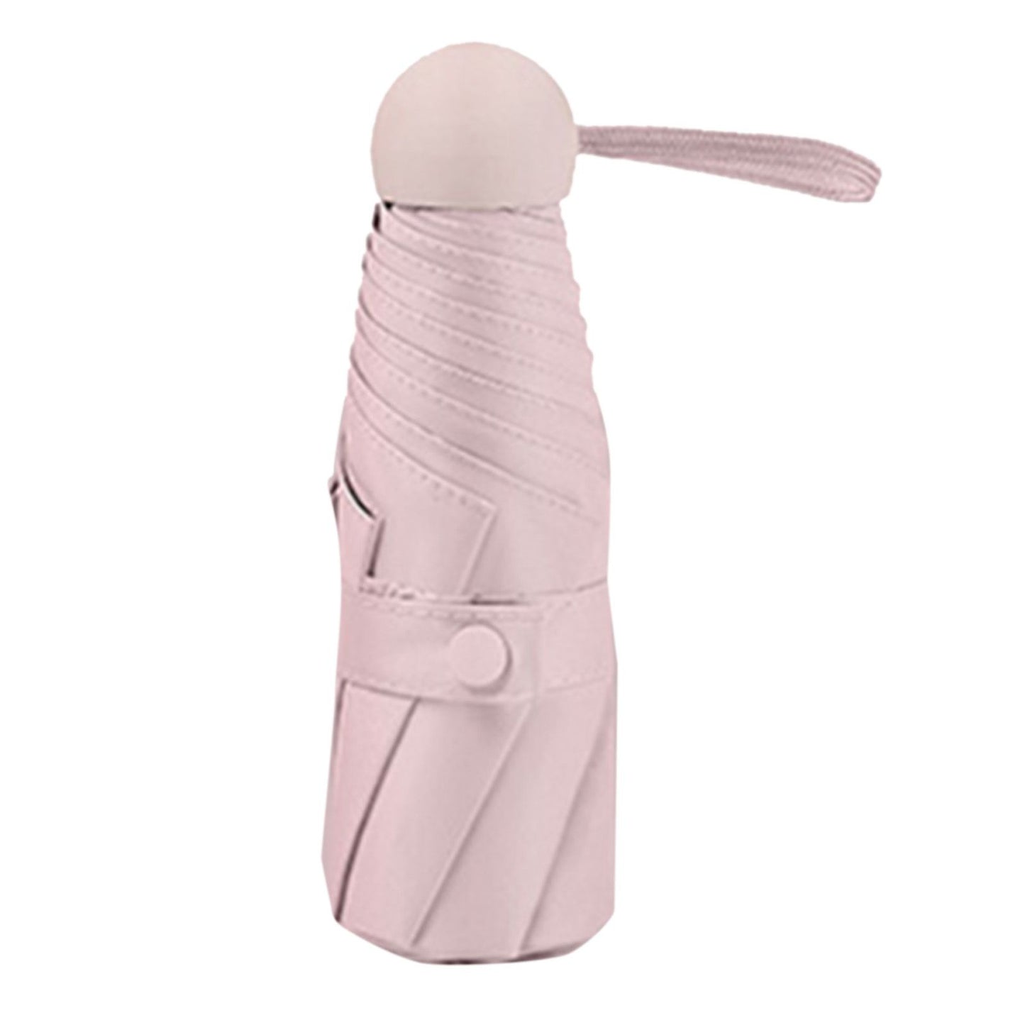 Capsule Umbrella Mini Pocket UV Resistant 2 Use 5 Section 8 Edged Outdoor Accessories Pink V1294-YM3117220243711-0421
