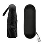 Capsule Umbrella Mini Pocket UV Resistant 2 Use 5 Section 8 Edged Outdoor Accessories Black V1294-YM3117220243713-0421