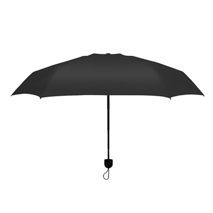 Capsule Umbrella Mini Pocket UV Resistant 2 Use 5 Section 8 Edged Outdoor Accessories Black V1294-YM3117220243713-0421