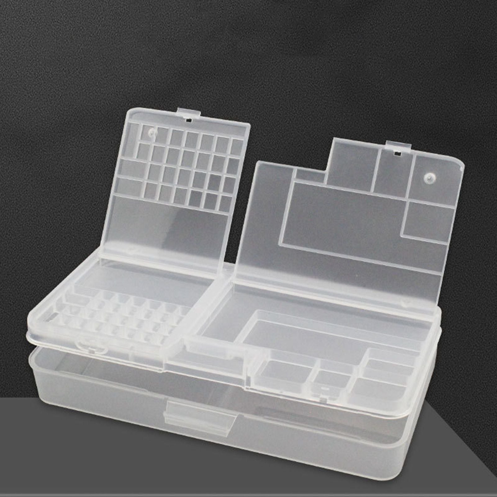 Electronic Components Storage Box Multipurpose Double Layer Rectangular PP Clear Component Containers V1294-YM3117220245311-0421