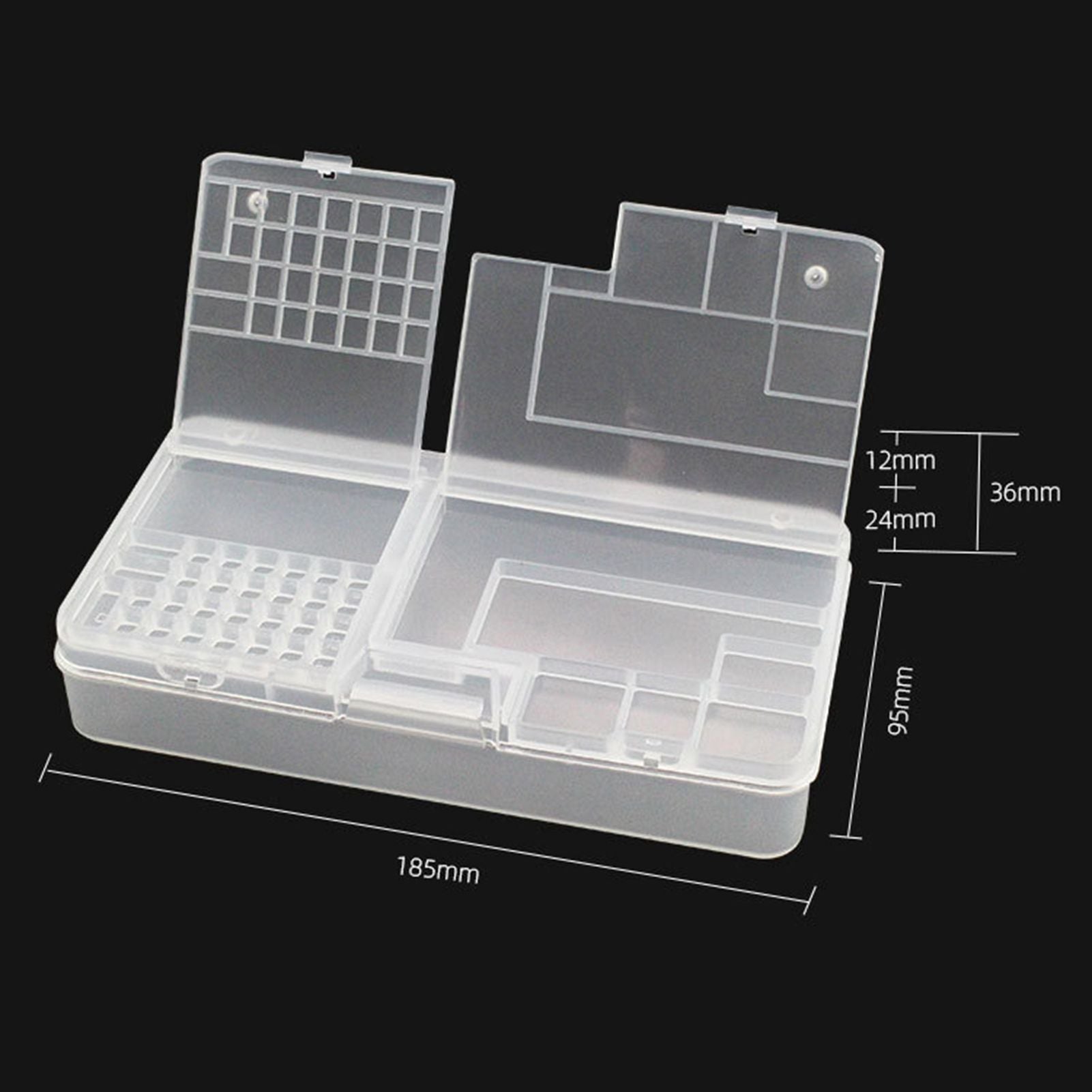 Electronic Components Storage Box Multipurpose Double Layer Rectangular PP Clear Component Containers V1294-YM3117220245311-0421