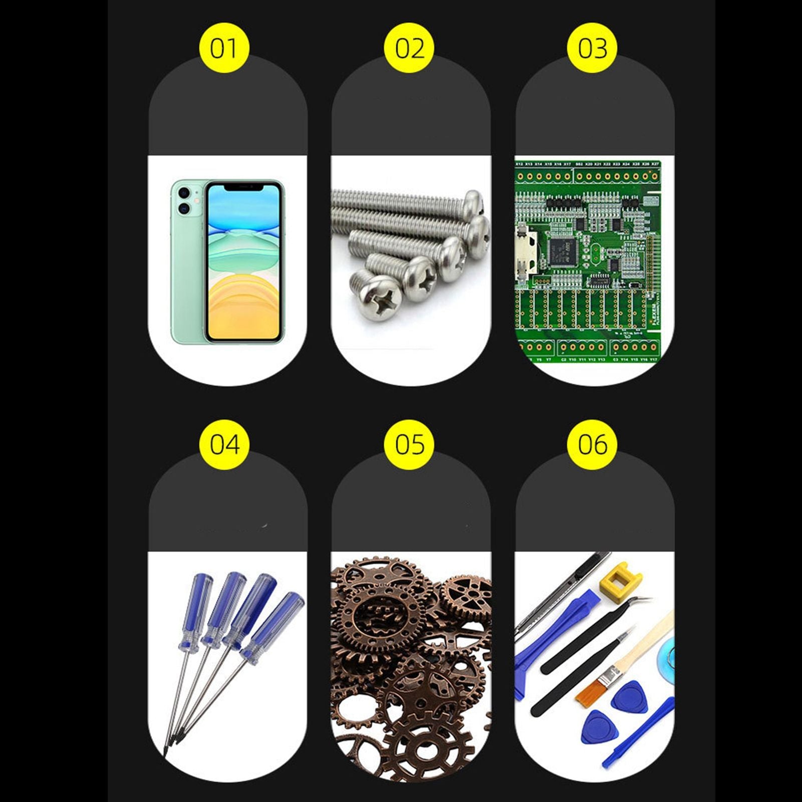 Electronic Components Storage Box Multipurpose Double Layer Rectangular PP Clear Component Containers V1294-YM3117220245311-0421