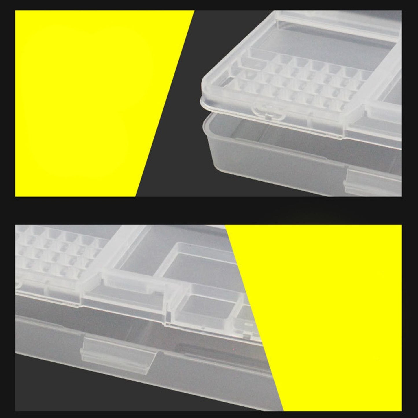 Electronic Components Storage Box Multipurpose Double Layer Rectangular PP Clear Component Containers V1294-YM3117220245311-0421