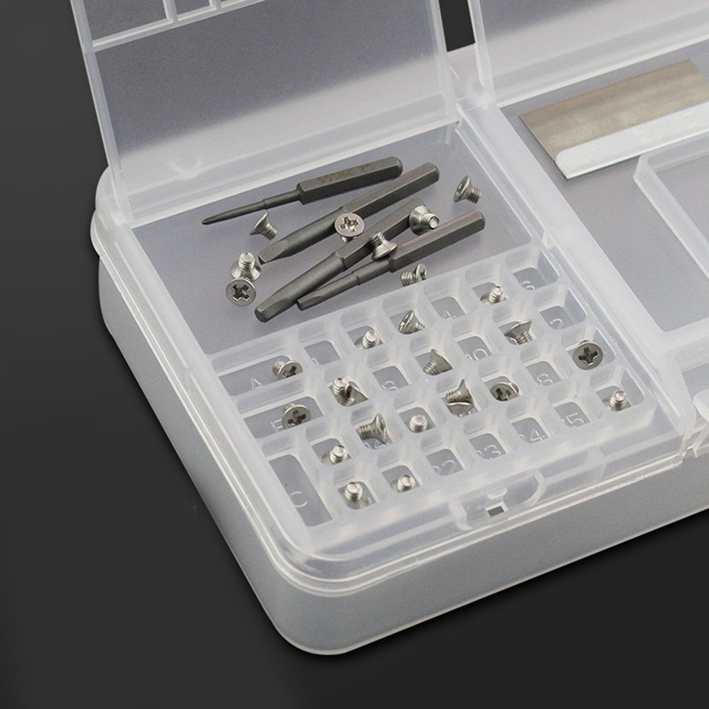 Electronic Components Storage Box Multipurpose Double Layer Rectangular PP Clear Component Containers V1294-YM3117220245311-0421