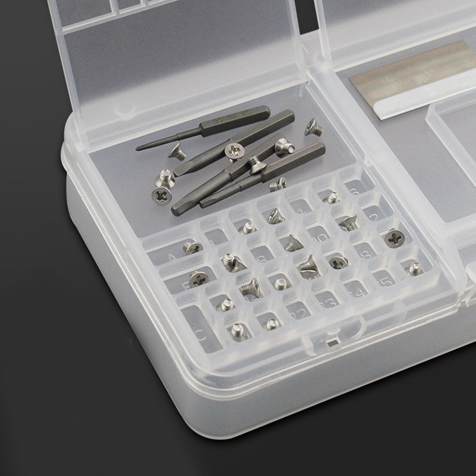 Electronic Components Storage Box Multipurpose Double Layer Rectangular PP Clear Component Containers V1294-YM3117220245311-0421