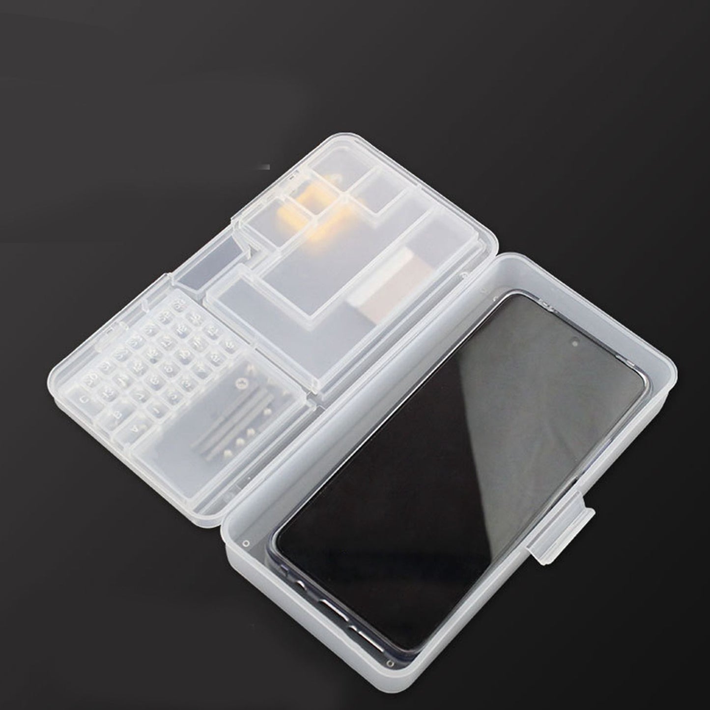 Electronic Components Storage Box Multipurpose Double Layer Rectangular PP Clear Component Containers V1294-YM3117220245311-0421