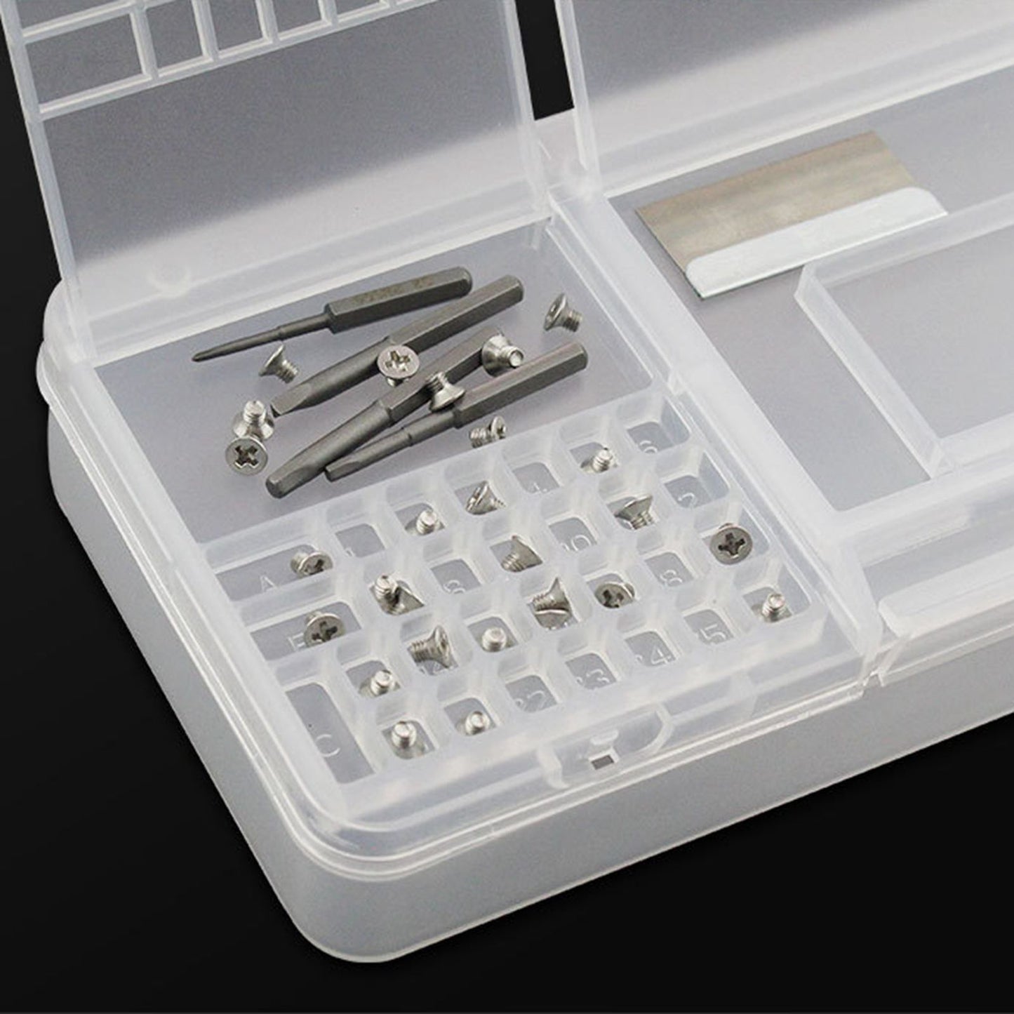 Electronic Components Storage Box Multipurpose Double Layer Rectangular PP Clear Component Containers V1294-YM3117220245311-0421