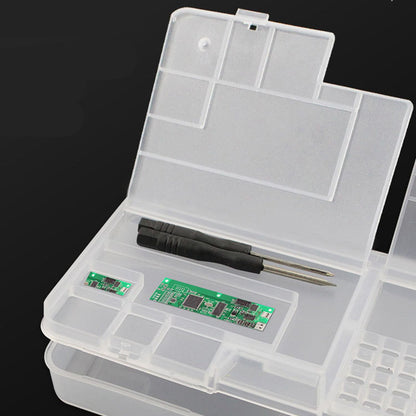 Electronic Components Storage Box Multipurpose Double Layer Rectangular PP Clear Component Containers V1294-YM3117220245311-0421