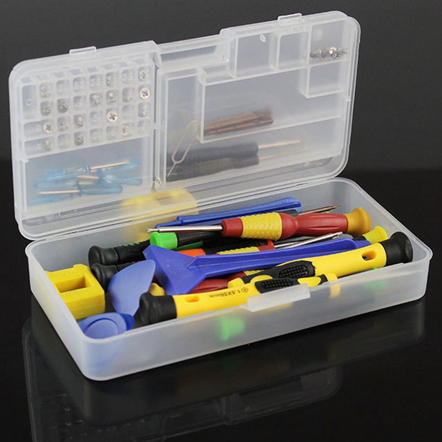 Electronic Components Storage Box Multipurpose Double Layer Rectangular PP Clear Component Containers V1294-YM3117220245311-0421