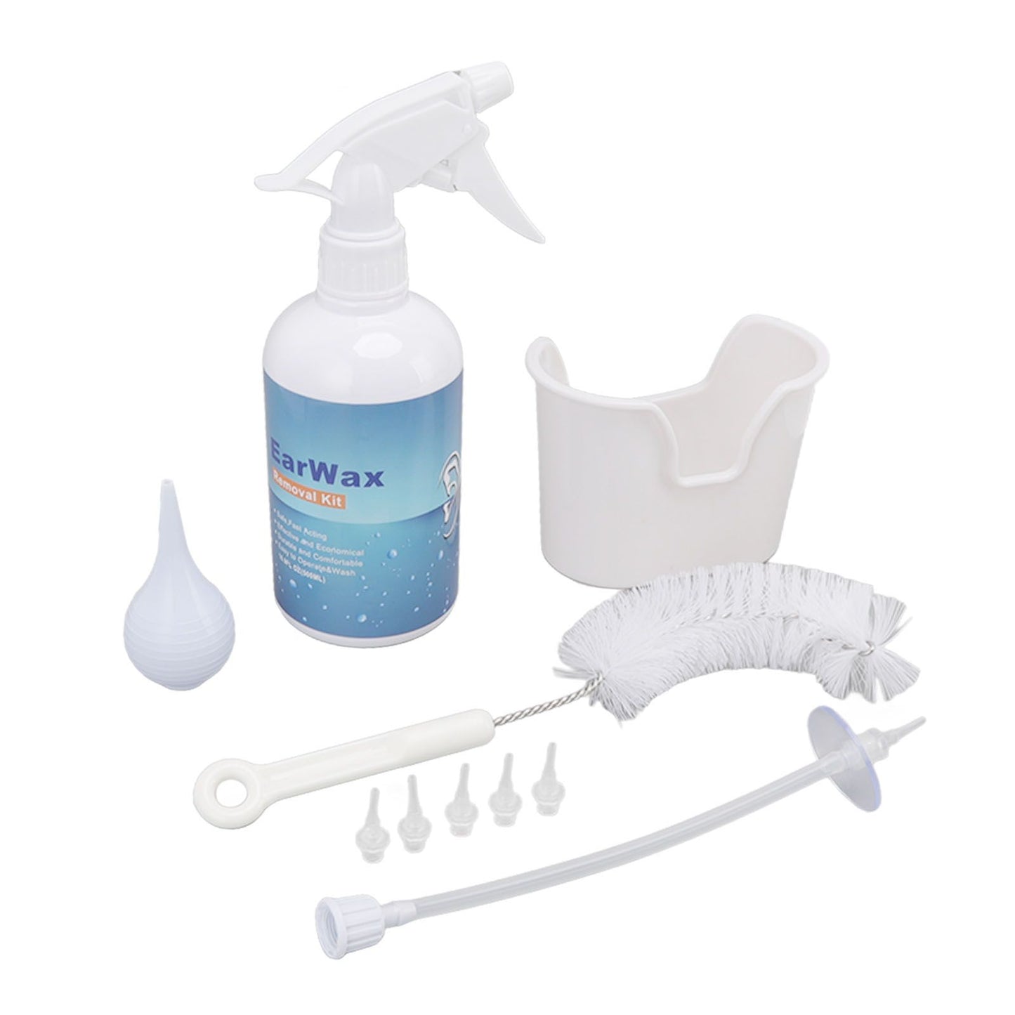 Ear Cleaning Kits 500ml Professional Ear Washer Irrigation Flushing Kit Ear Wax Removal Tool for Home Use V1294-YM3117220246111-0421