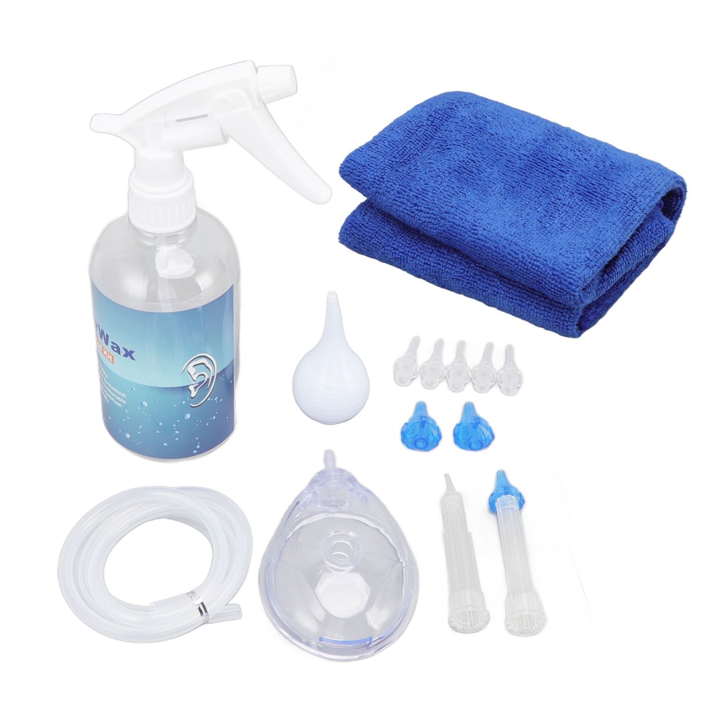 Ear Cleaning Kits 500ml Ear Washer Spray Bottle System with Professional Ear Muff Ear Wax Removal Tool for V1294-YM3117220246211-0421