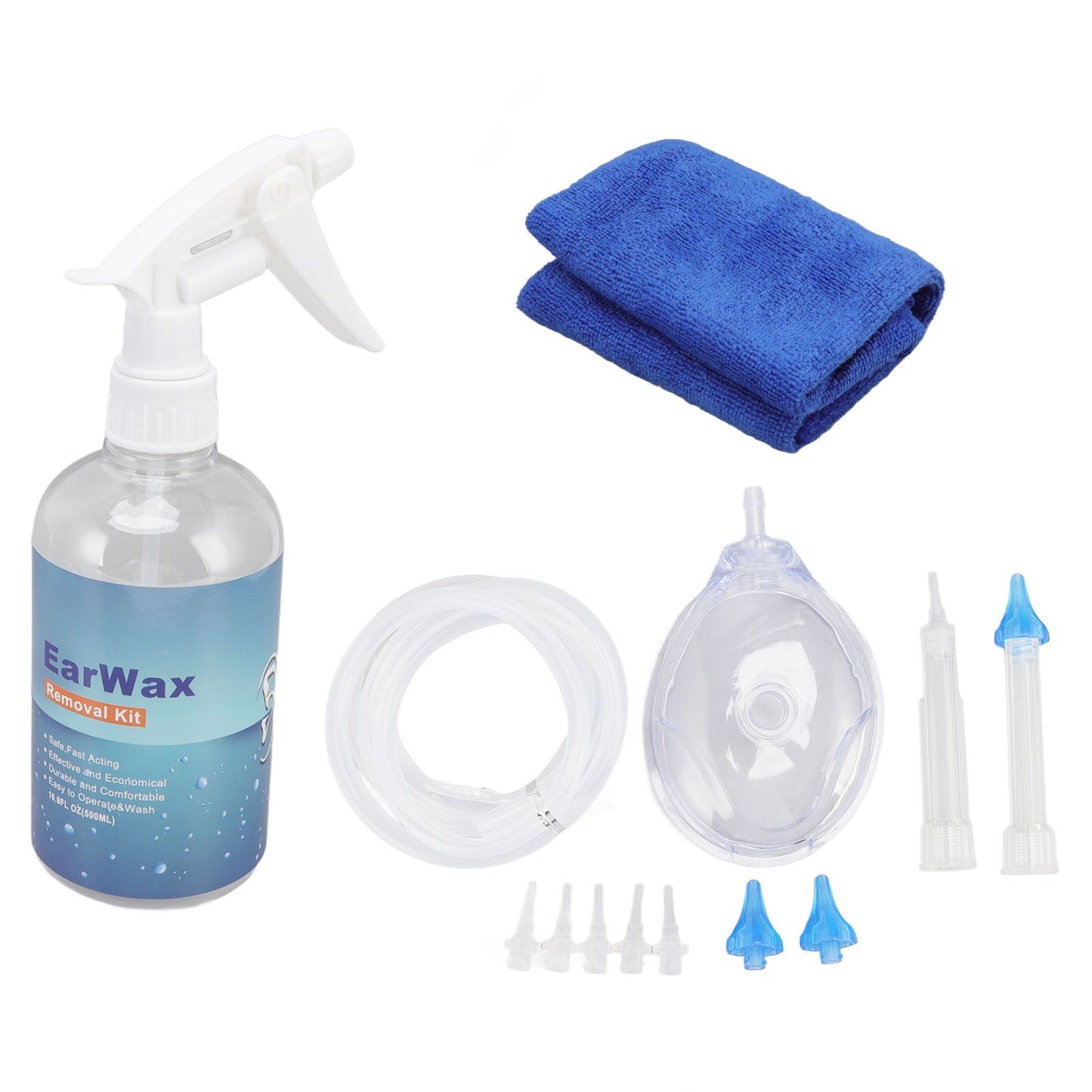 Ear Cleaning Kits 500ml Ear Washer Spray Bottle System with Professional Ear Muff Ear Wax Removal Tool for V1294-YM3117220246211-0421