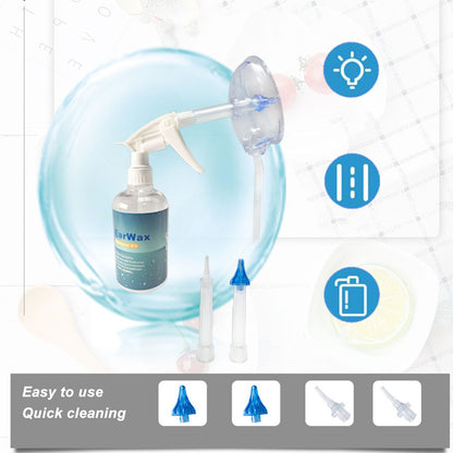 Ear Cleaning Kits 500ml Ear Washer Spray Bottle System with Professional Ear Muff Ear Wax Removal Tool for V1294-YM3117220246211-0421
