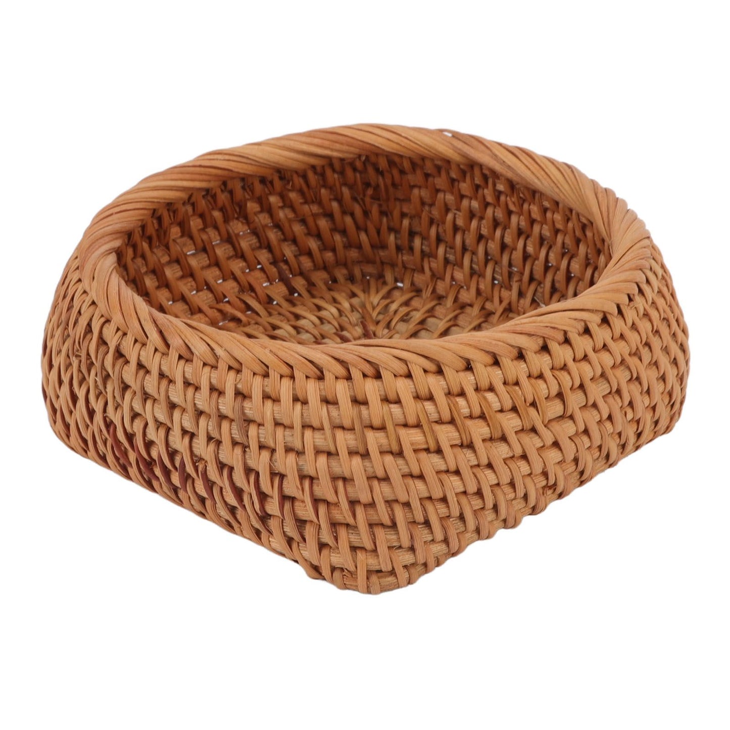 Rattan Storage Basket Hand Woven Simple Exquisite Rattan Organizer Storage Basket for Tea Sets Tableware S V1294-YM3117220246411-0421