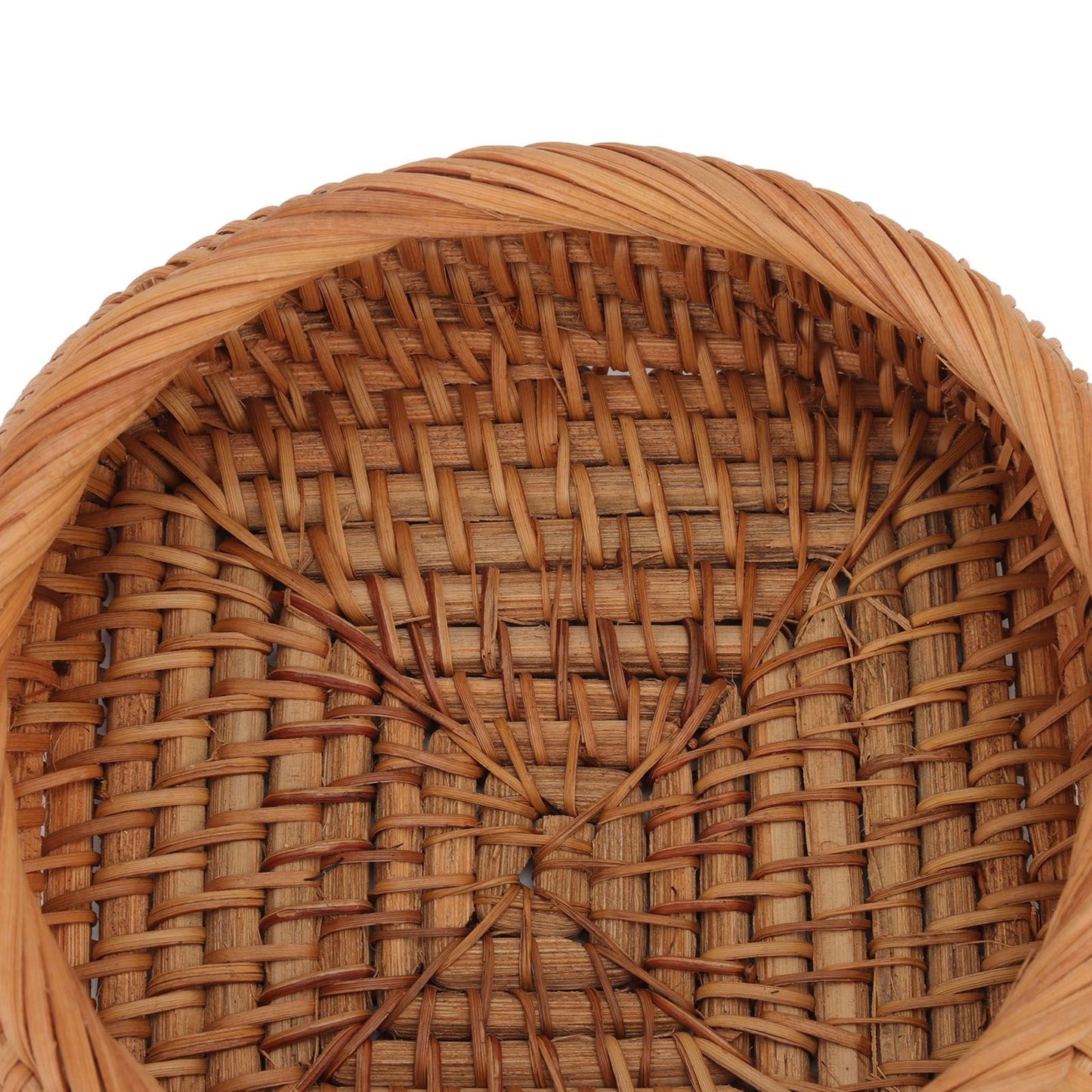 Rattan Storage Basket Hand Woven Simple Exquisite Rattan Organizer Storage Basket for Tea Sets Tableware S V1294-YM3117220246411-0421