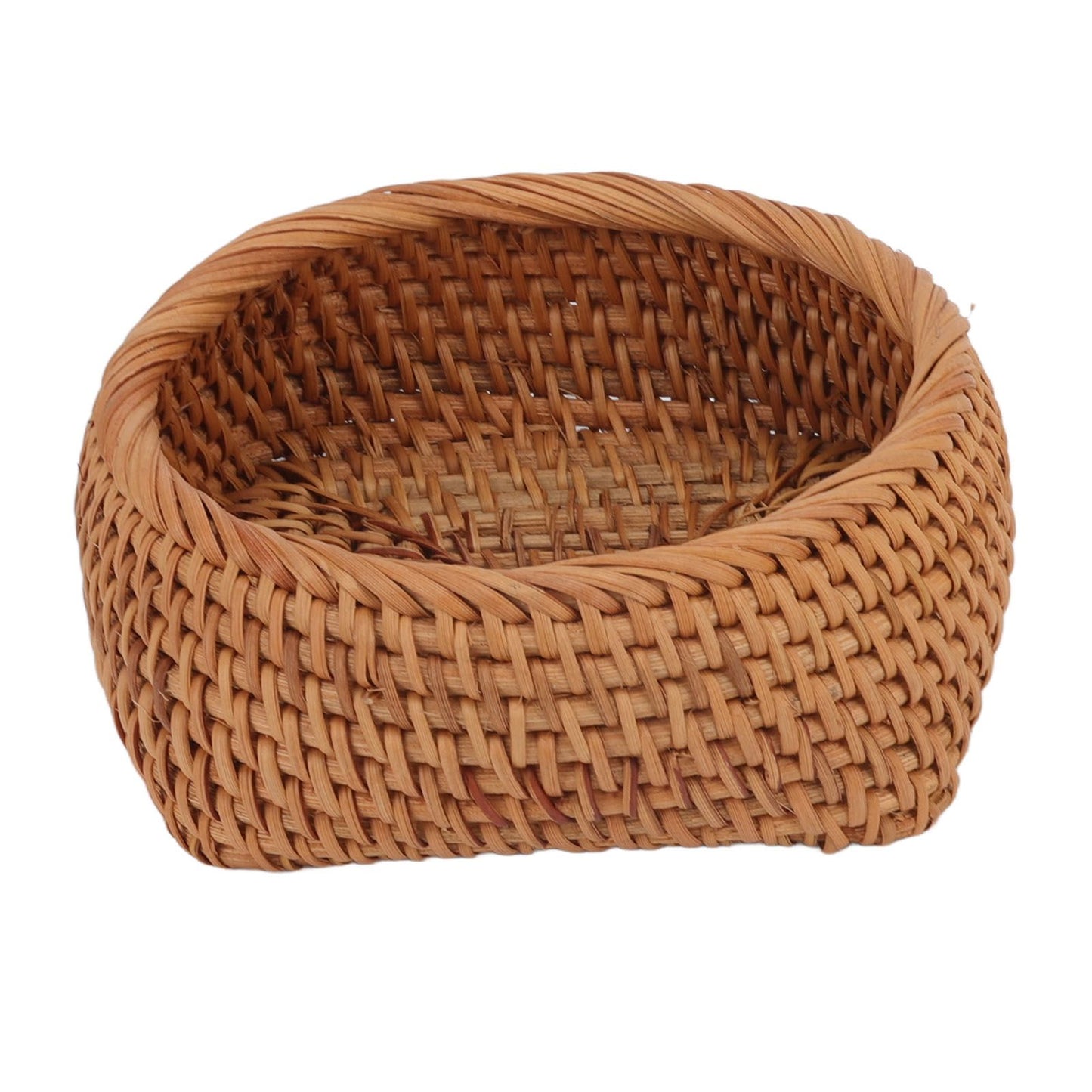 Rattan Storage Basket Hand Woven Simple Exquisite Rattan Organizer Storage Basket for Tea Sets Tableware M V1294-YM3117220246412-0421