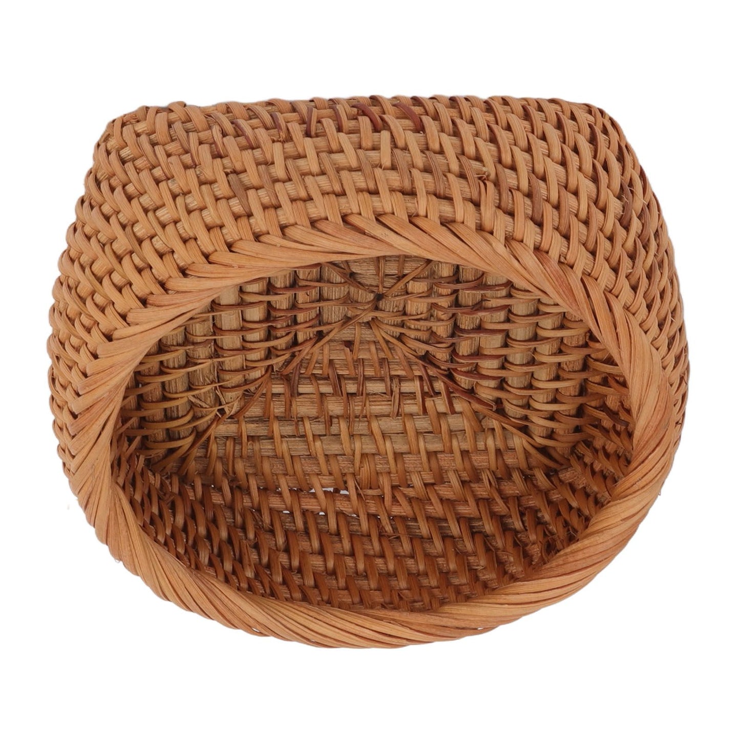 Rattan Storage Basket Hand Woven Simple Exquisite Rattan Organizer Storage Basket for Tea Sets Tableware M V1294-YM3117220246412-0421