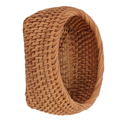 Rattan Storage Basket Hand Woven Simple Exquisite Rattan Organizer Storage Basket for Tea Sets Tableware M V1294-YM3117220246412-0421