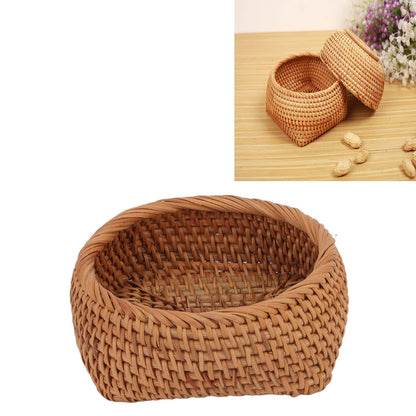 Rattan Storage Basket Hand Woven Simple Exquisite Rattan Organizer Storage Basket for Tea Sets Tableware M V1294-YM3117220246412-0421
