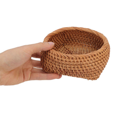 Rattan Storage Basket Hand Woven Simple Exquisite Rattan Organizer Storage Basket for Tea Sets Tableware M V1294-YM3117220246412-0421