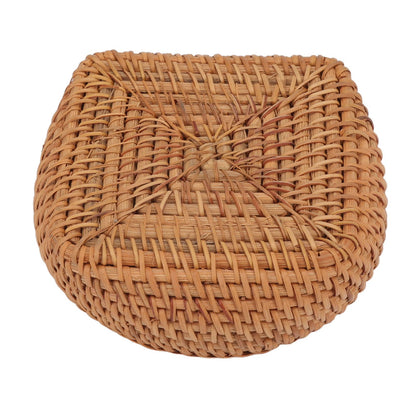 Rattan Storage Basket Hand Woven Simple Exquisite Rattan Organizer Storage Basket for Tea Sets Tableware M V1294-YM3117220246412-0421
