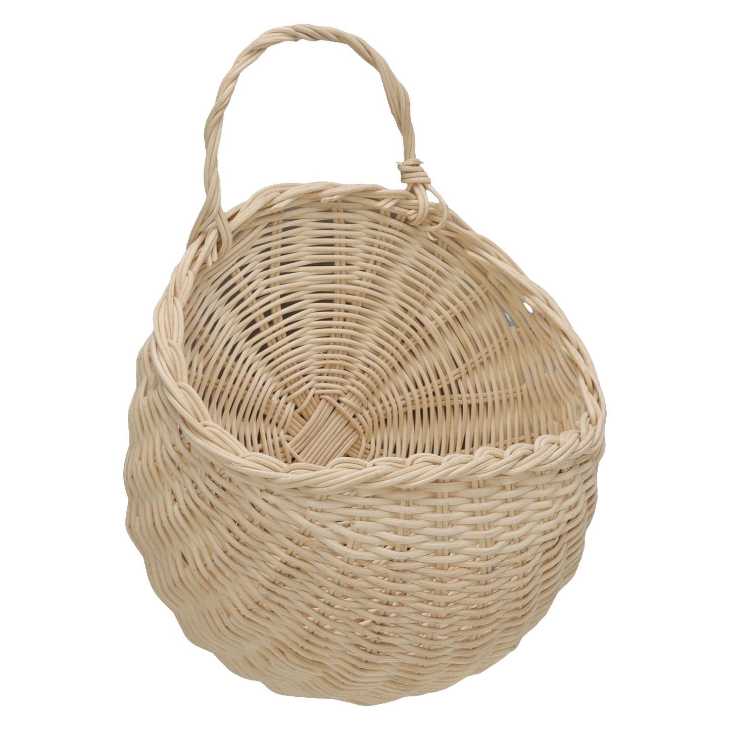 Wall Hanging Rattan Basket Multifunctional Wall Mounted Woven Storage Basket for Home Beige V1294-YM3117220247011-0421
