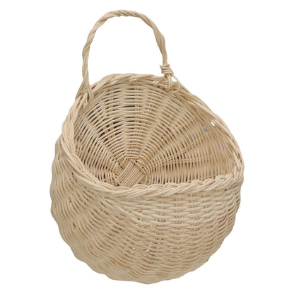 Wall Hanging Rattan Basket Multifunctional Wall Mounted Woven Storage Basket for Home Beige V1294-YM3117220247011-0421