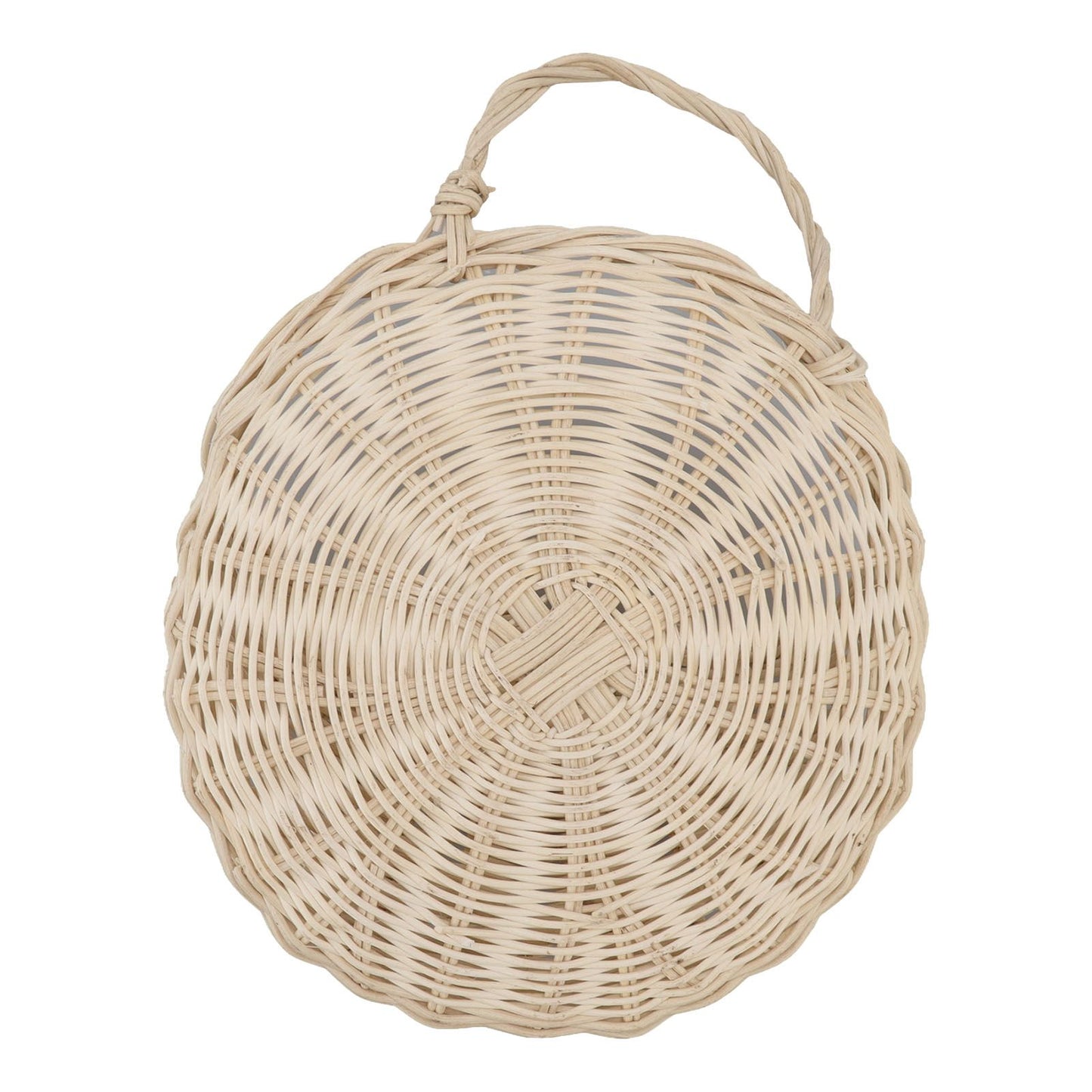 Wall Hanging Rattan Basket Multifunctional Wall Mounted Woven Storage Basket for Home Beige V1294-YM3117220247011-0421