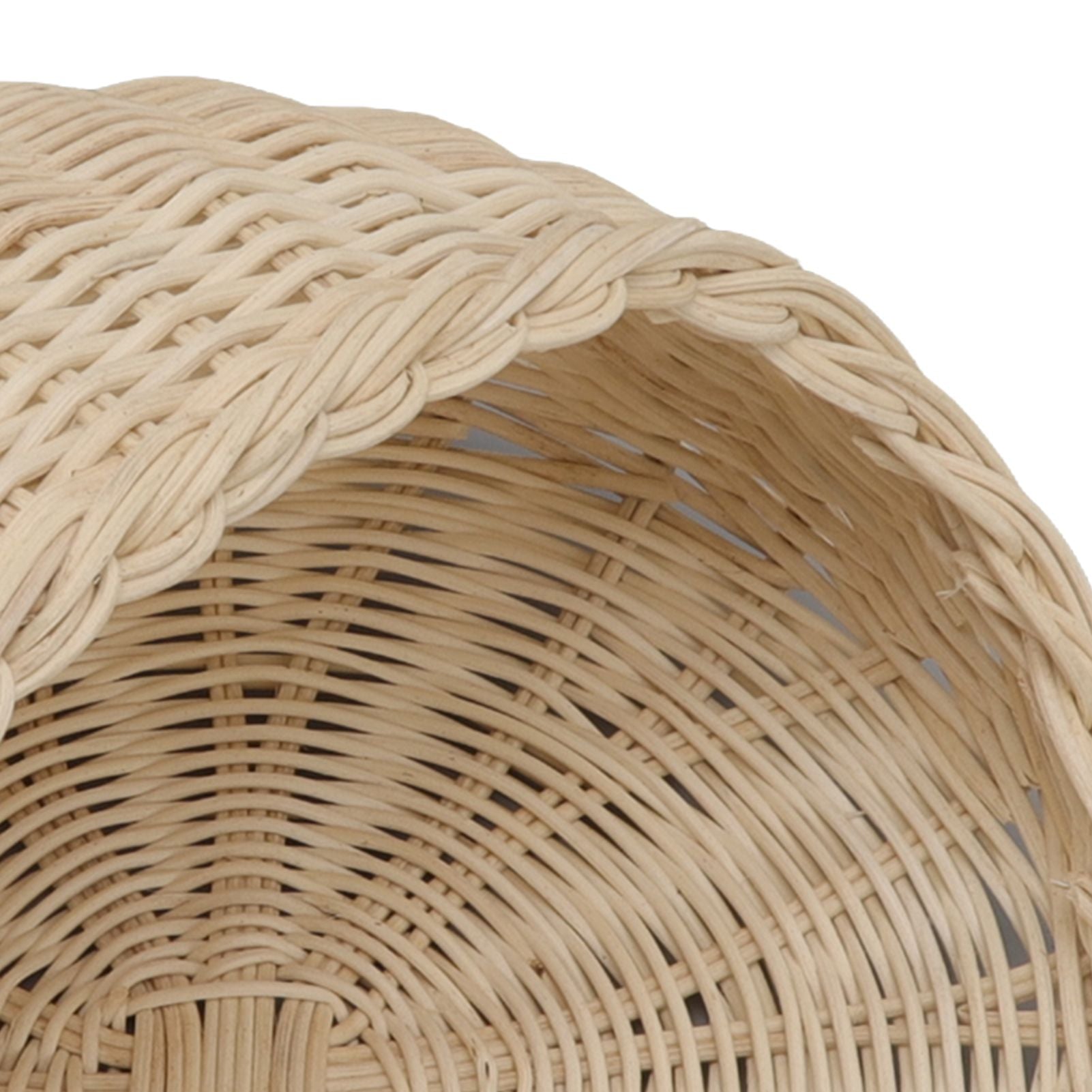 Wall Hanging Rattan Basket Multifunctional Wall Mounted Woven Storage Basket for Home Beige V1294-YM3117220247011-0421