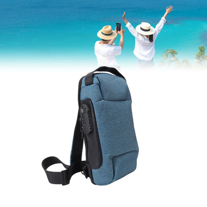 Shoulder Backpack Breathable Large Capacity Lockable Zipper Oxford Cloth Portable Sling Bag for Women Men OD V1294-YM3117220247112-0421