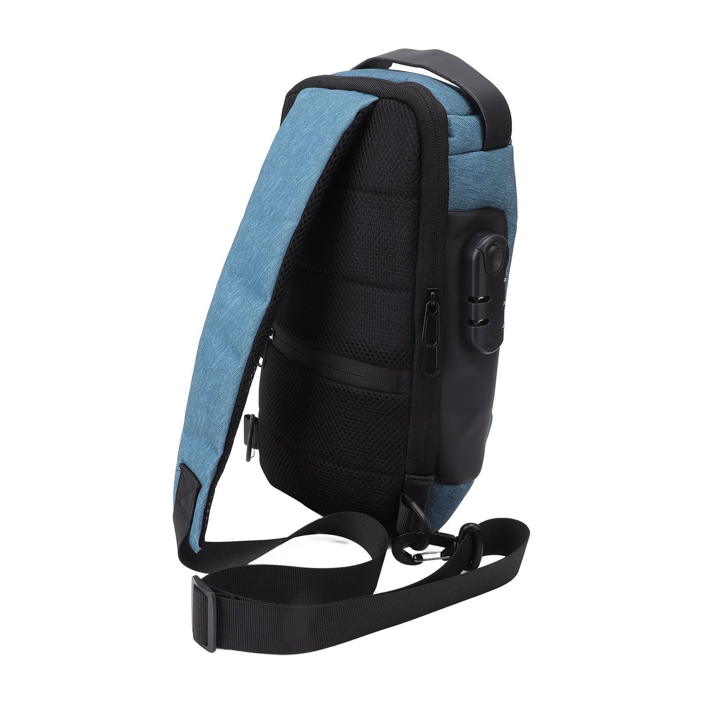 Shoulder Backpack Breathable Large Capacity Lockable Zipper Oxford Cloth Portable Sling Bag for Women Men OD V1294-YM3117220247112-0421