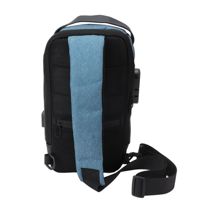 Shoulder Backpack Breathable Large Capacity Lockable Zipper Oxford Cloth Portable Sling Bag for Women Men OD V1294-YM3117220247112-0421