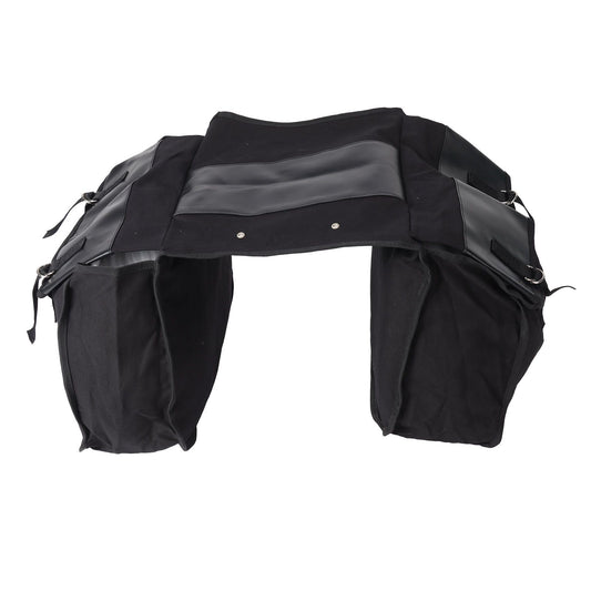Bike Rear Seat Carrier Pack Portable Large Capacity Bicycle Rear Seat Bag for Outdoor Black V1294-YM3117220247211-0421